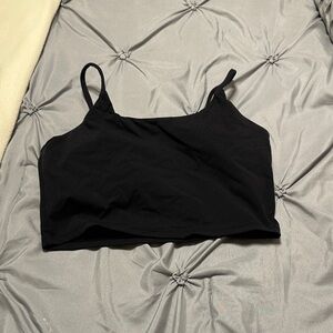 Black Cropped Tank Top